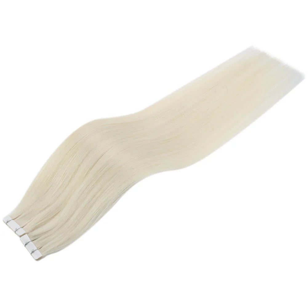 Injection Tape in Extensions Platinum Blonde (#60)