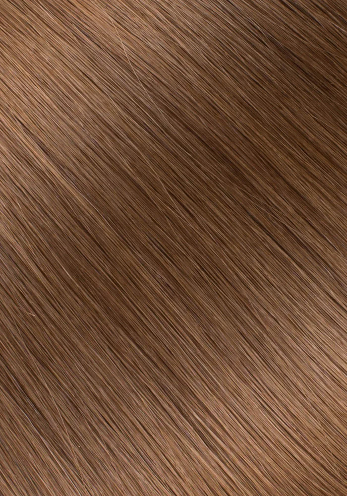 Feather Tip Extensions Light Brown (#6)