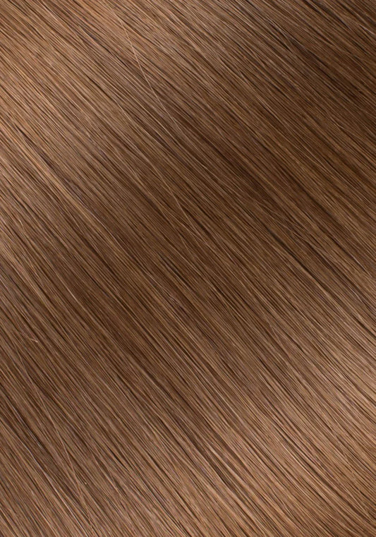 Feather Tip Extensions Light Brown (#6)