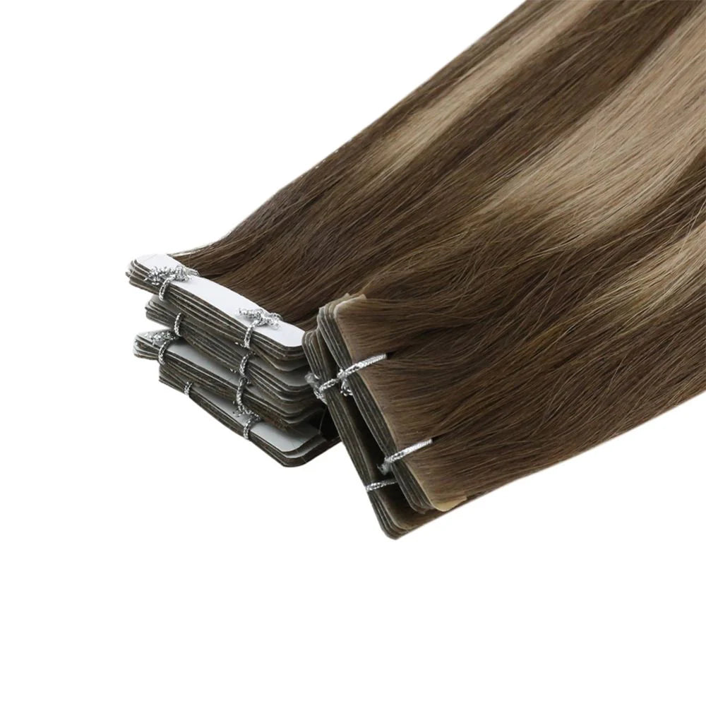 Injection Tape in Extensions Balayage Highlights (#4/4/27)